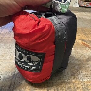 NEW Eno DoubleNest Hammock - Portable with 400lb capacity Red/Charcoal